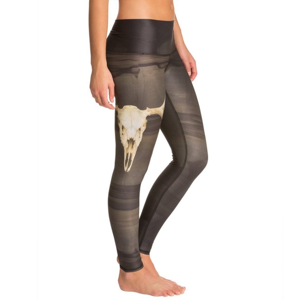 teeki Yoga Pants Deer Medicine Charcoal